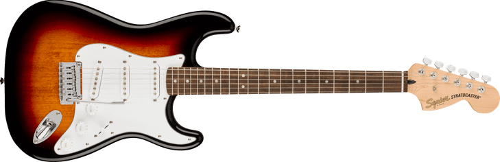 Squier Affinity Series Stratocaster Laurel FB White Pickguard 3-Color Sunburst