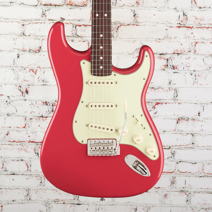 Fender American Professional Classic Stratocaster Rosewood FB Faded Dakota Red with Bag