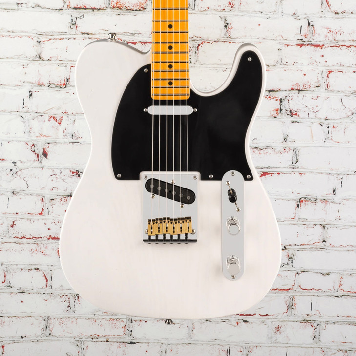 Fender American Ultra Luxe Vintage '50s Telecaster Maple FB White Blonde with Case