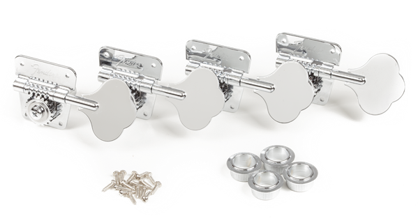 Fender Pure Vintage '70s Bass Tuning Machines Nickel/Chrome (4)