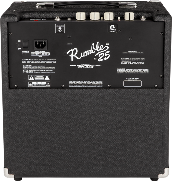 Fender Rumble 25 (V3) 120V Black/Silver