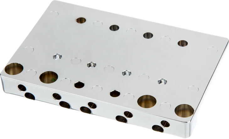 Fender Fender HiMass 5-String Bass Narrow Bridge Assembly With Brass Saddles Chrome