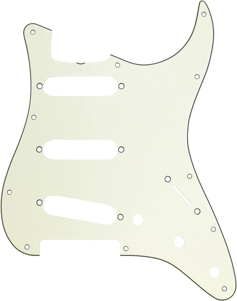 Fender Pickguard Stratocaster S/S/S 11-Hole Vintage Mount (with Truss Rod Notch) Mint Green 3-Ply