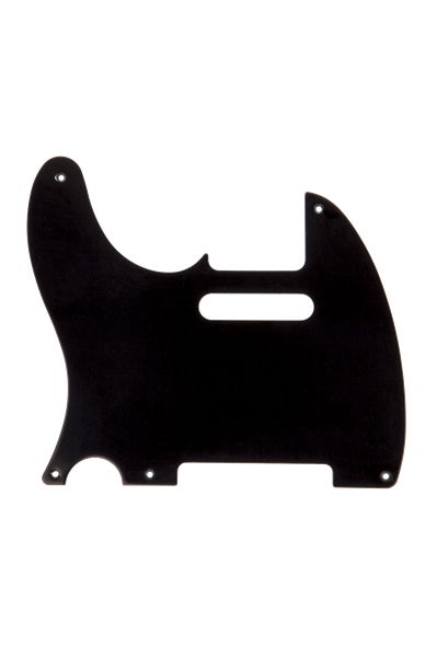 Fender Pickguard Telecaster (Left-Hand) 5-Hole Mount Black 1-Ply