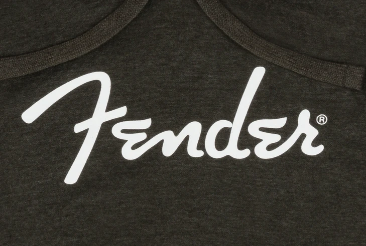 Fender Fender Spaghetti Logo Hoodie Gray Heather M