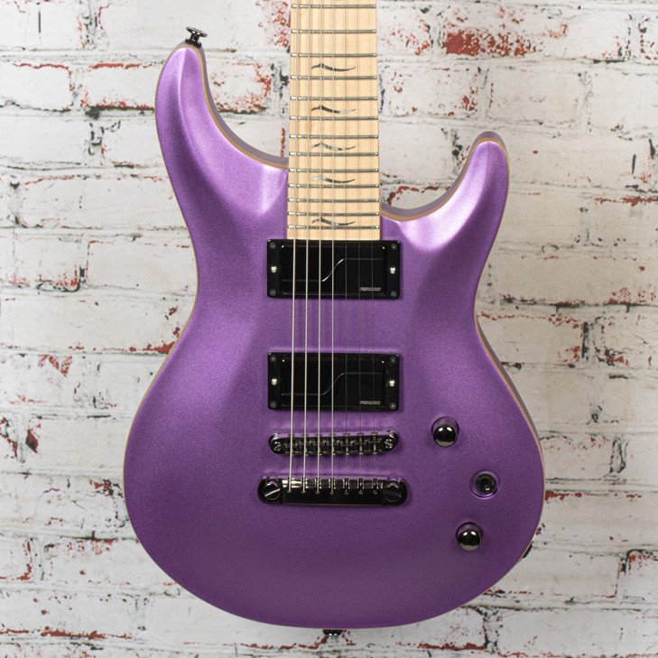 FGN - Elan 7-String Electric Guitar Purple Sparkle w/Fishman Fluence Modern Pickups and HSC - SUED
