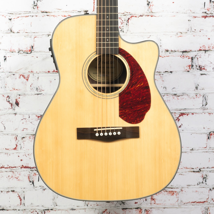 Fender - CC-140SCE Single-Cutaway Acoustic Guitar Natural w/OHSC - USED