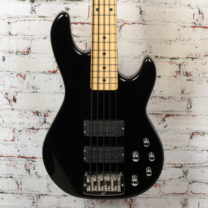 G&L - Tribute Series M-2500 5-String Bass Gloss Black w/Maple Neck - USED