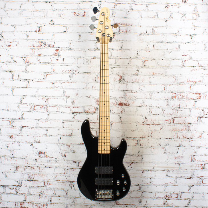 G&L - Tribute Series M-2500 5-String Bass Gloss Black w/Maple Neck - USED