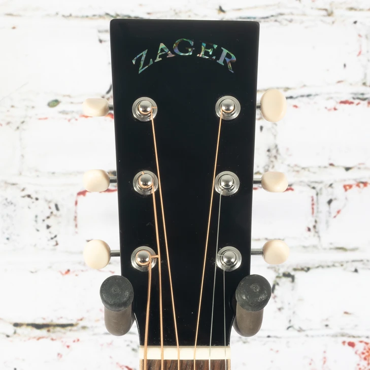 Zager - ZAD-900 OMCE Dreadnaught Acoustic Black Guitar w/OHSC - USED