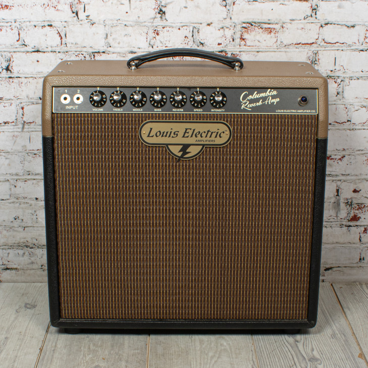 Louis - Electric Colombia Reverb 1x12 18w Tube Guitar Combo Amplifier Brown and Black Tolex w/FS - USED