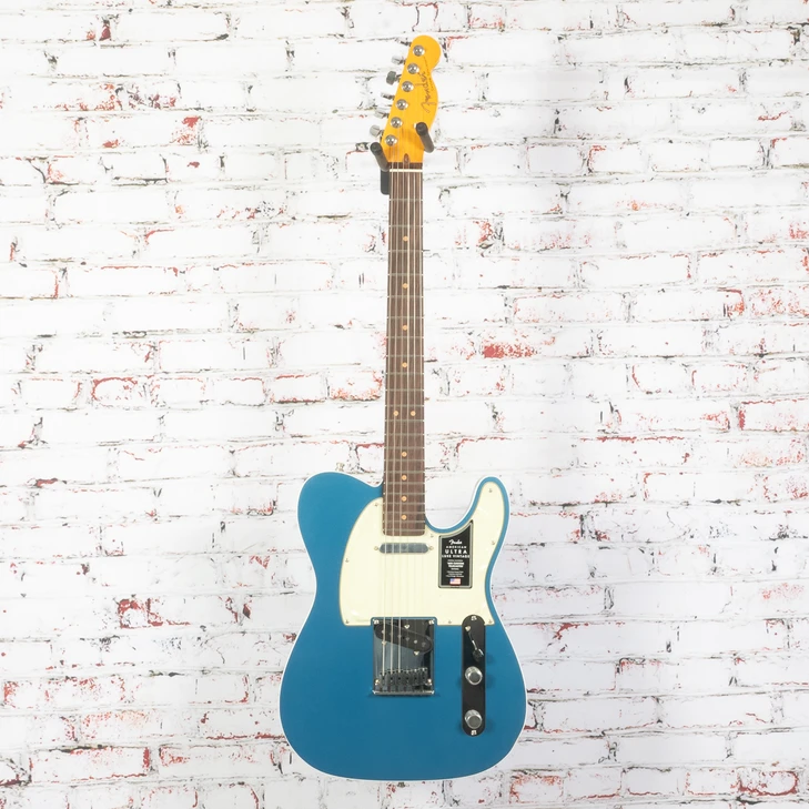 Fender - American Ultra Luxe '60s Telecaster Custom - Electric Guitar w/ Rosewood Fingerboard - Lake Placid Blue - w/ Hardshell Case 