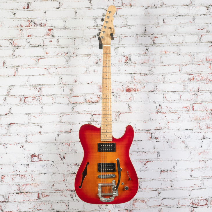 G&L - 2008 ASAT Deluxe Custom Shop Semi-Hollowbody Electric Guitar - Cherry Sunburst - w/ OHSC USED