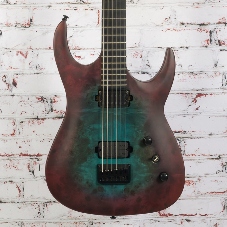 Agile Septor Elite 630 Baritone 30in Blue Purple Burl w/DiMarzio PAF Pro and SD Mark Holcomb w/HSC USED