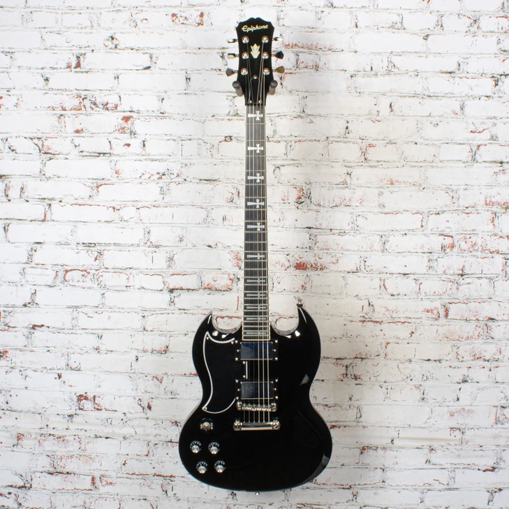 Epiphone - 2019 Toni Iomi Signature SG Left Handed Ebony w/OHSC and COA - USED