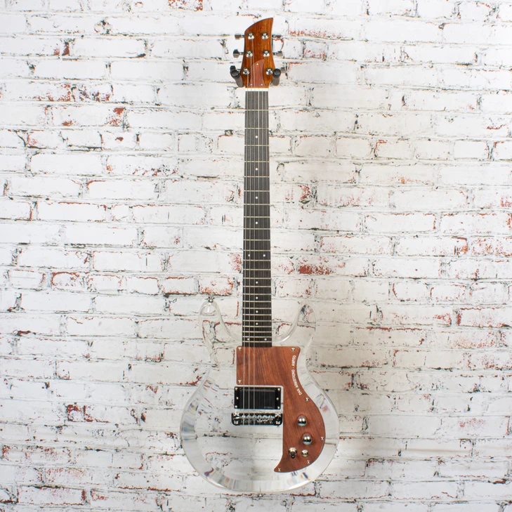 Unbranded - Dan Armstrong Style Acrylic Electric Guitar - Transparent w/EMG - USED