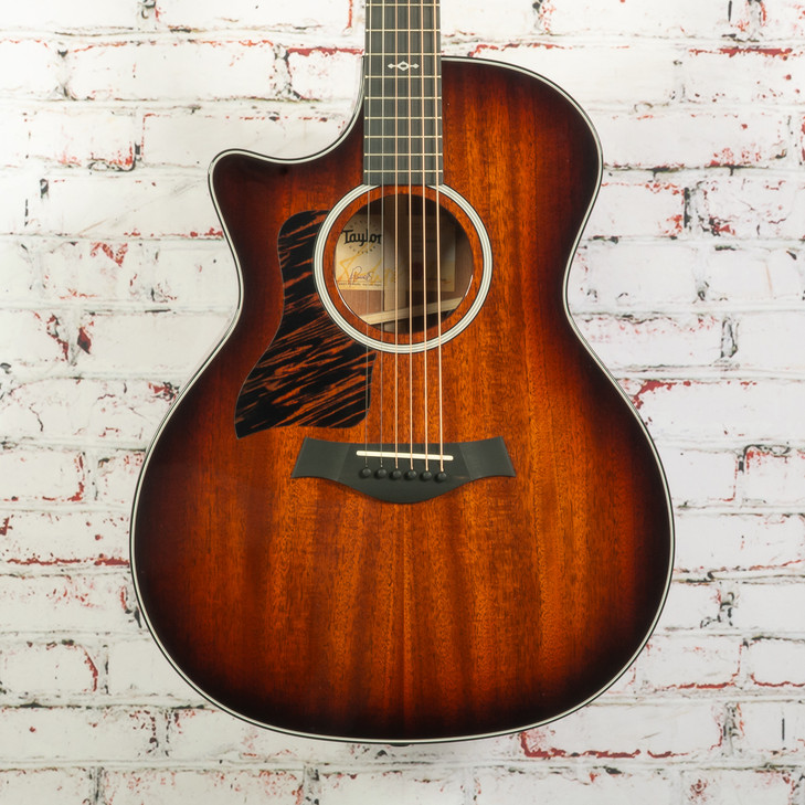 Taylor - 2026 324ce LH - Left-Handed Acoustic-Electric Guitar - Sapele/Mahogany - Shaded Edgeburst - w/ Hardshell Case