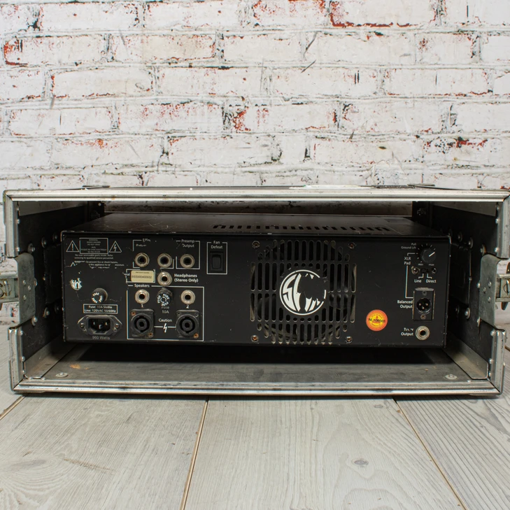 SWR Bass 750 Bass Amp Head with 3U Rack Case USED