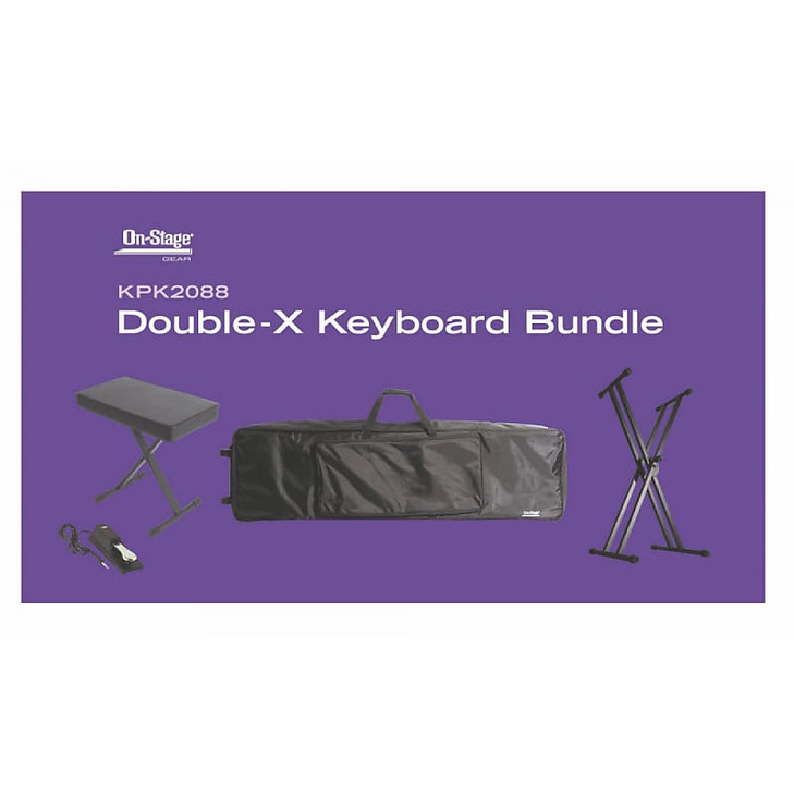 On-Stage Double-X Keyboard Bundle w/ Bench