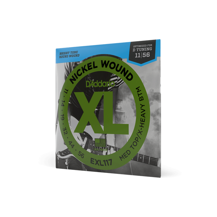 D'Addario EXL117 Med Top/X-Heavy BTM 11-56