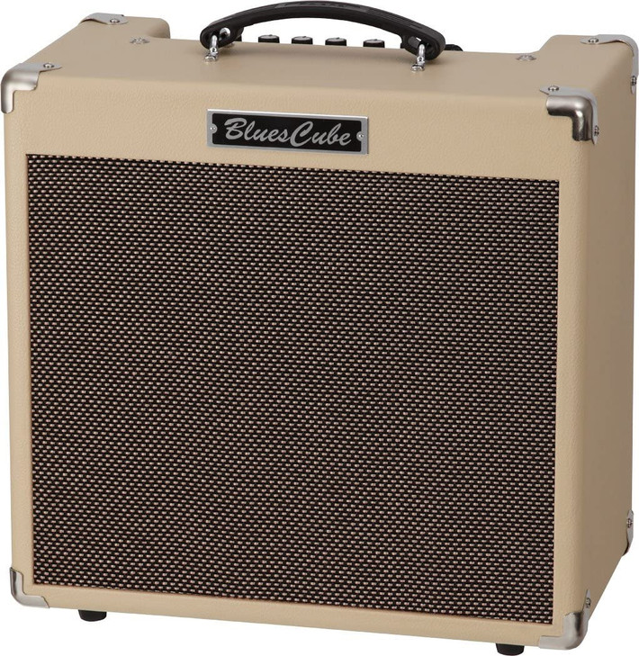 Roland BC-HOT-VB Blues Cube Hot Guitar Combo Amplifier with Tube Tone, 30-Watt Amp with 12-Inch Speaker, Vintage Blond (BC-HOT-VB)