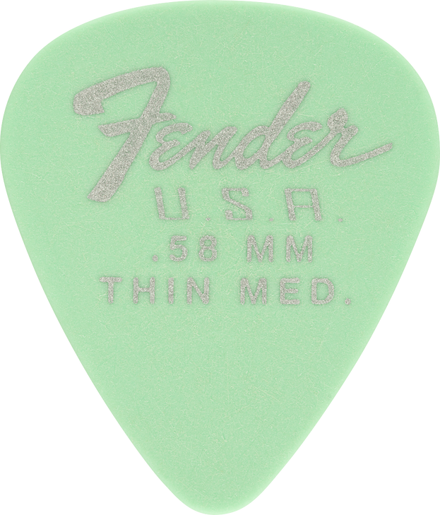Fender Dura-Tone 351 Shape, .58, Surf Green, 12-Pack