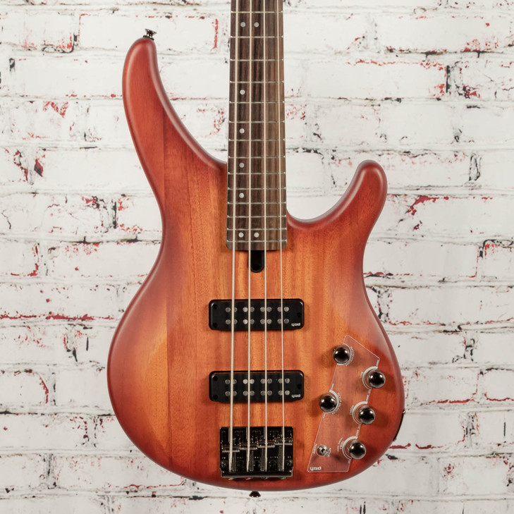 YAMAHA TRBX504 BRB TRBX 4-STRING PREMIUM ELECTRIC BASS - BRICK BURST