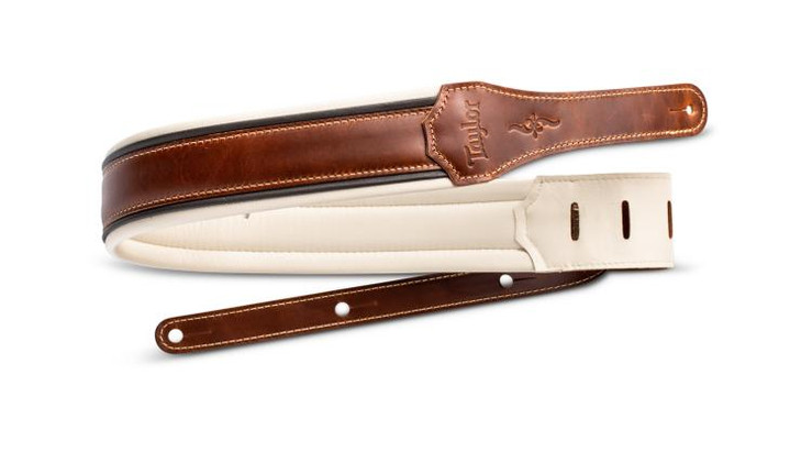 Taylor Renaissance Strap,Med Brown,Leather, 2.5"