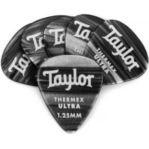 Taylor Premium Darktone 351 Thermex Ultra Guitar Picks 6-pack - Black Onyx 1.25mm