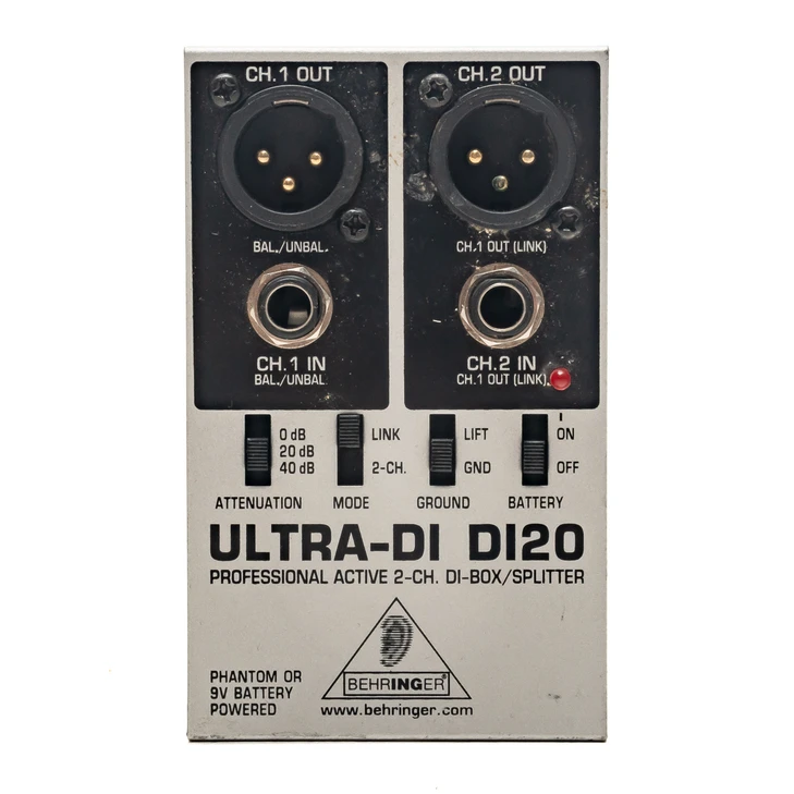 Behringer Ultra-DI DI20 Active 2 Channel DI-Box/Splitter USED