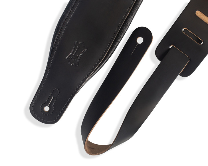 Levy's 3 inch Wide Top Grain Leather Guitar Straps