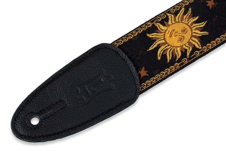 Levy's 2" Wide Black Jacquard Guitar Strap.