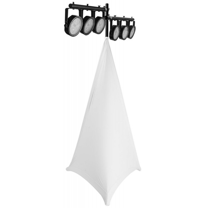 Onstage Speaker/Lighting Stand Skirt White