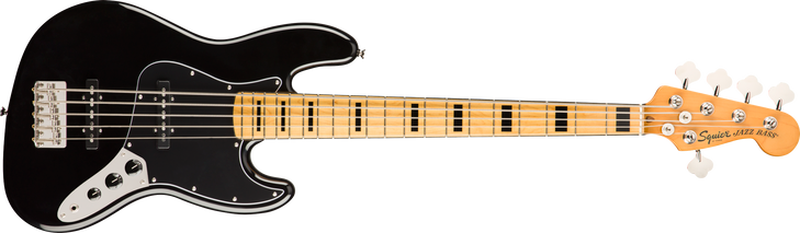 Squier Classic Vibe '70s Jazz Bass V, Maple Fingerboard, Black