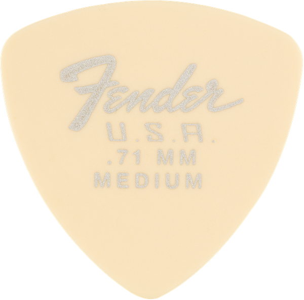 Fender - Dura-Tone 346 Shape, .71, Olympic White, 12-Pack Guitar Picks (1987346800