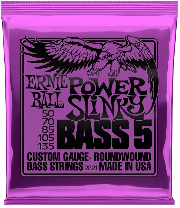 Ernie Ball Power Slinky Nickel Wound 5 String Bass 50-135