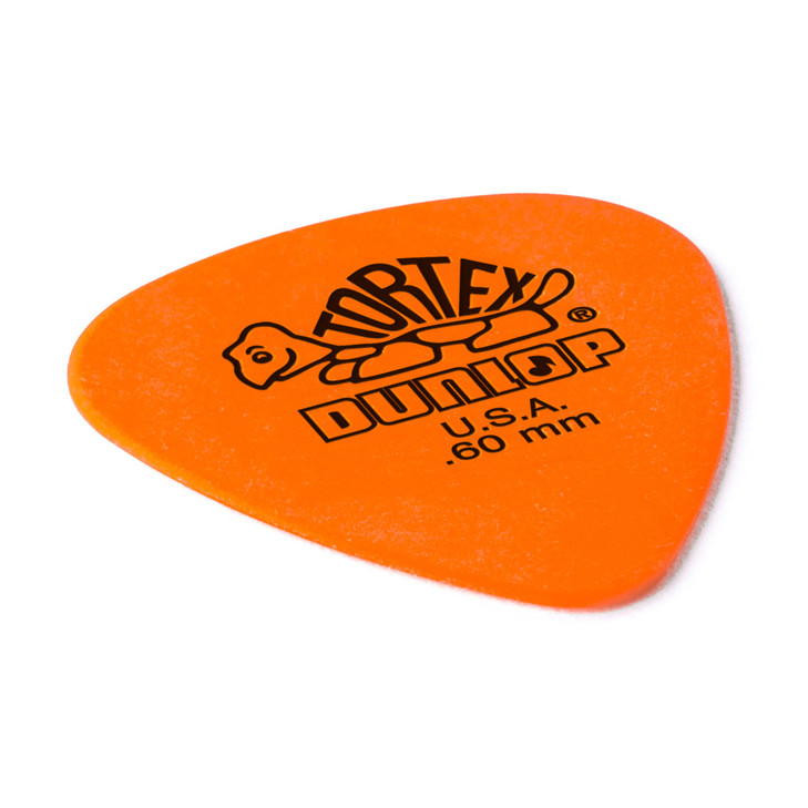 Dunlop - 418P60 - Tortex Standard Guitar Picks - .60mm - Orange - Pack of 12