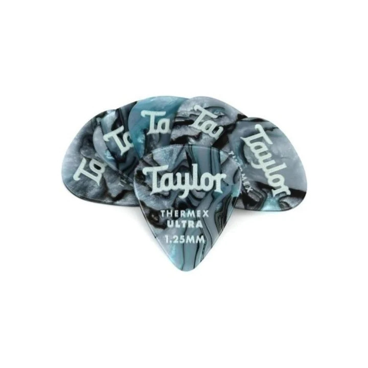 Taylor Prem351 Thermex UltraPicks,Abalone,1.25mm 6-Pack