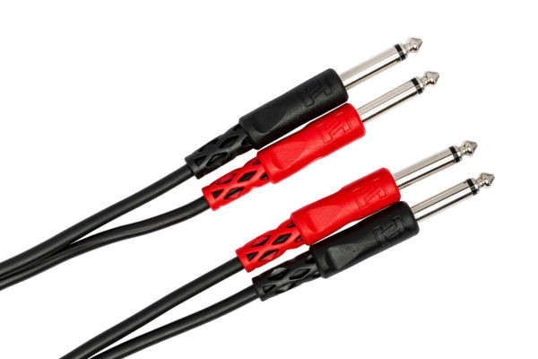 Hosa - CPP-202 - Stereo Interconnect - Dual 1/4 in TS to Same - 2mm (CPP-202)