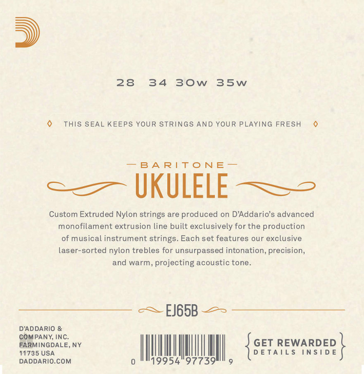 D'addario EJ65B Baritone Ukulele String