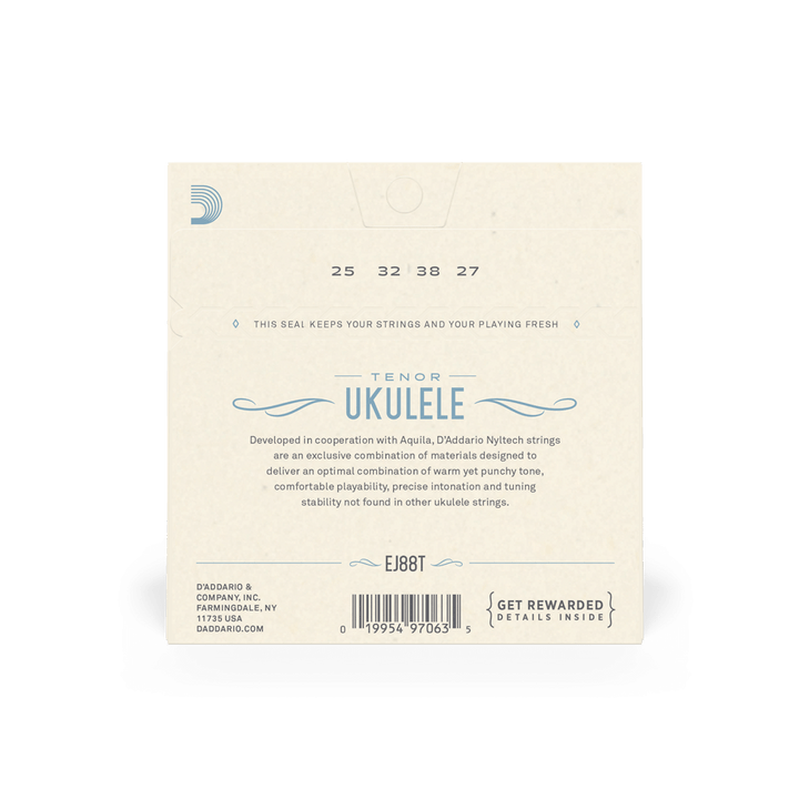 D'addario EJ88T Nyltech Tenor Uke Strings