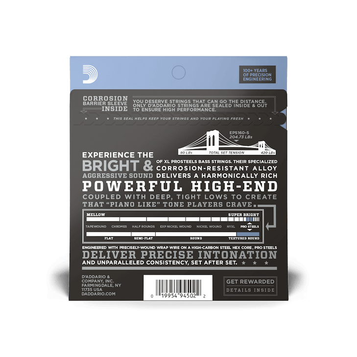 D'addario EPS165-5 Bass Strings