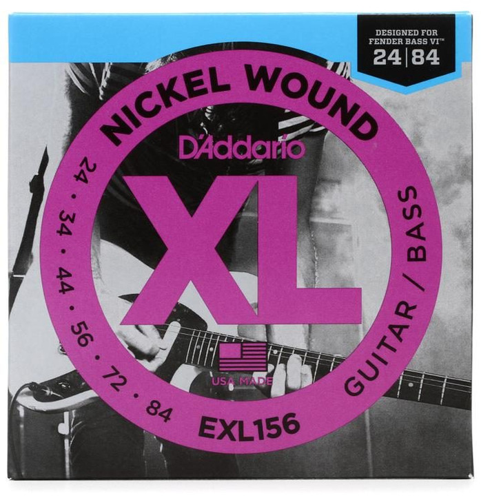 D'addario EXL156 - Electric/Bass Guitar 6 Strings - 24-84 (EXL156)