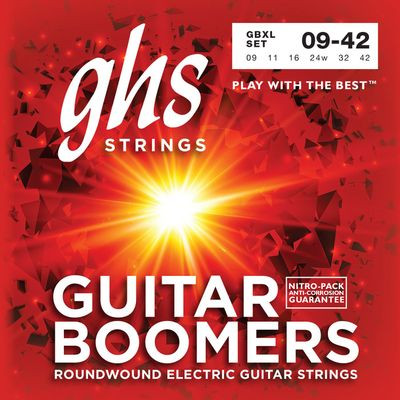 GHS Boomers - Electric Guitar Strings GBXL - Roundwound 09-42
