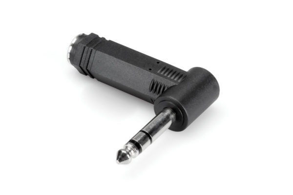 Hosa Right Angle Adapter 1/4" TRS to same