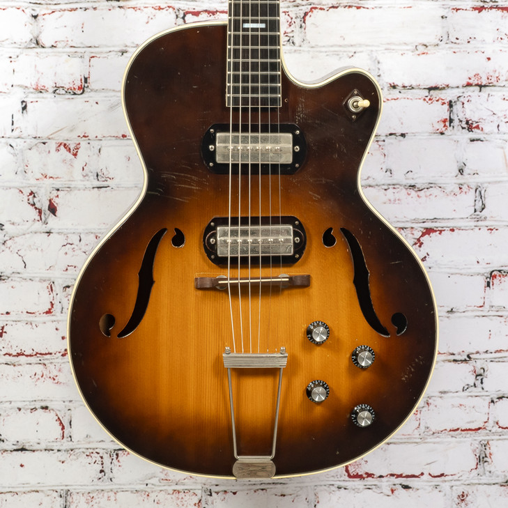 Harmony - 1960's H62 Archtop Guitar - Sunburst - w/OHSC USED (H62U)