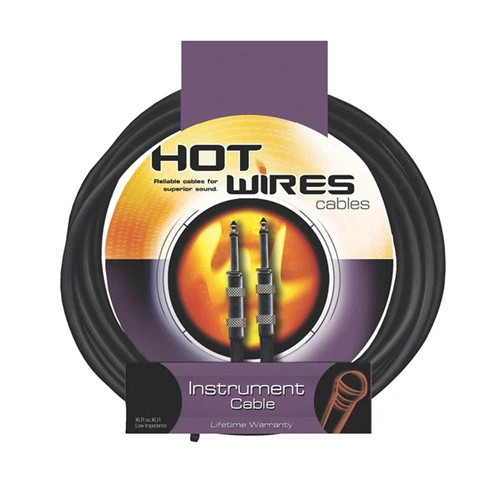 Hot Wires 10' Instrument Cable (QTR-QTR)