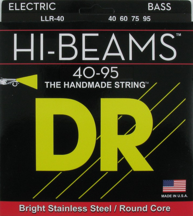 DR HI-BEAMÃ¢â€žÂ¢ - Stainless Steel Bass Strings: Extra Light 40-95