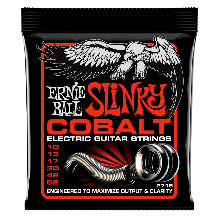 Ernie Ball Skinny Top Heavy Bottom Slinky Cobalt Electric Guitar Strings 10-52 Gauge