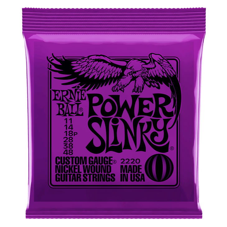 Ernie Ball 2220 Power Slinky Electric Guitar Strings - .011-.048